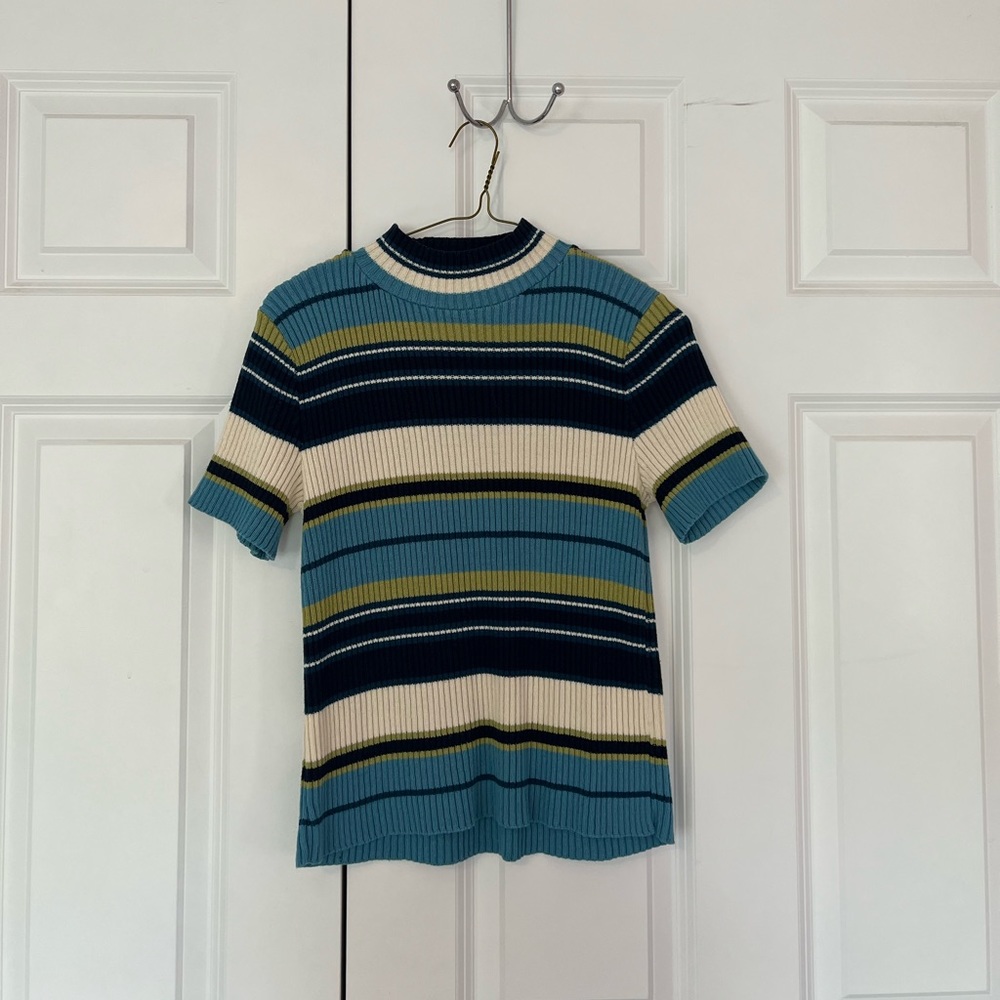 Vintage 90s Victoria Jones Mock Neck Sweater Top